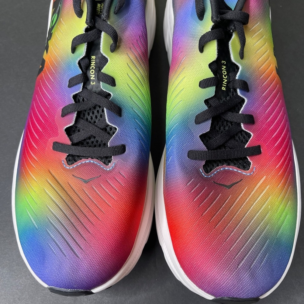 Hoka One One Rincon 3 Rainbow Sneakers Men Size 11.5 D Running Shoes 1119395 NBY - Picture 6 of 11